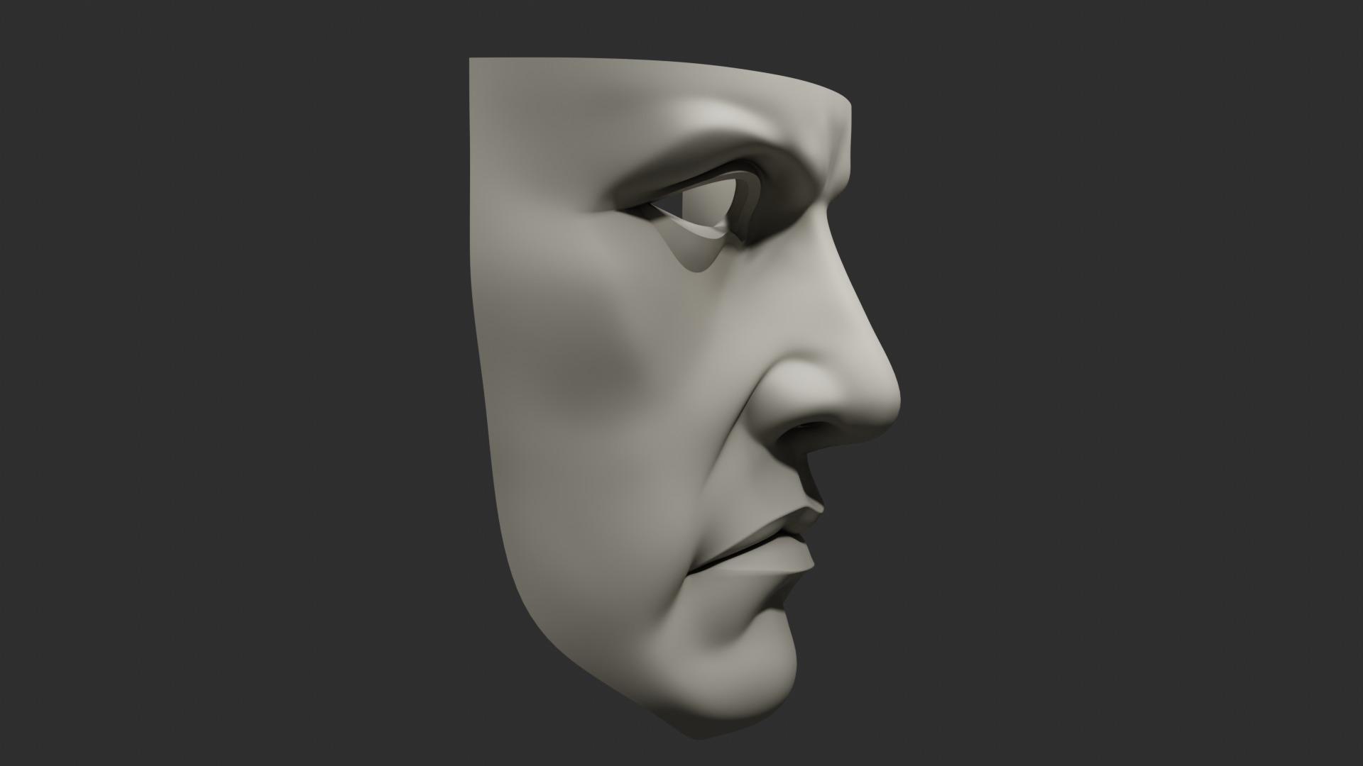 Hero face mask solid model 3D print model_7