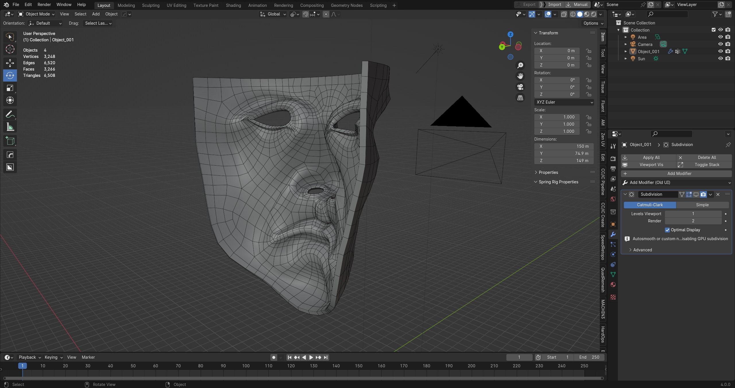 Hero face mask solid model 3D print model_12