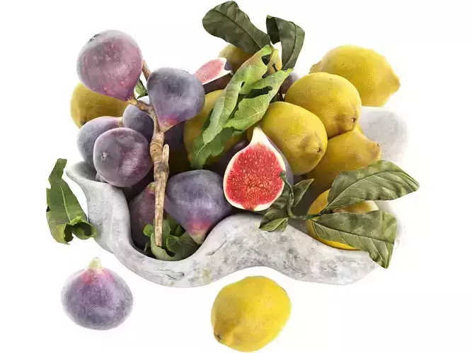 bowl of figs and lemons