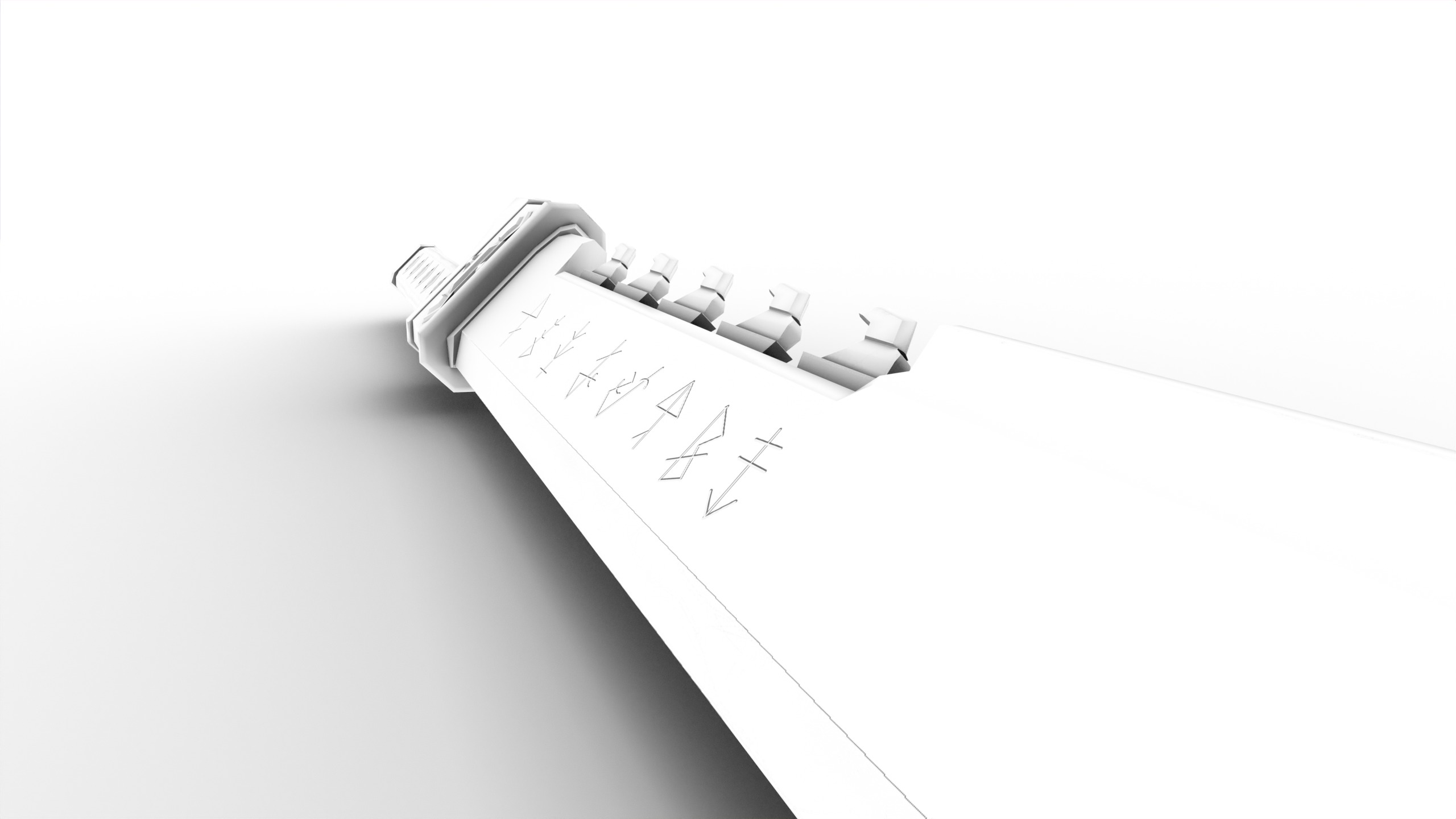 Game Ready necrotic sword Low-poly 3D model_25