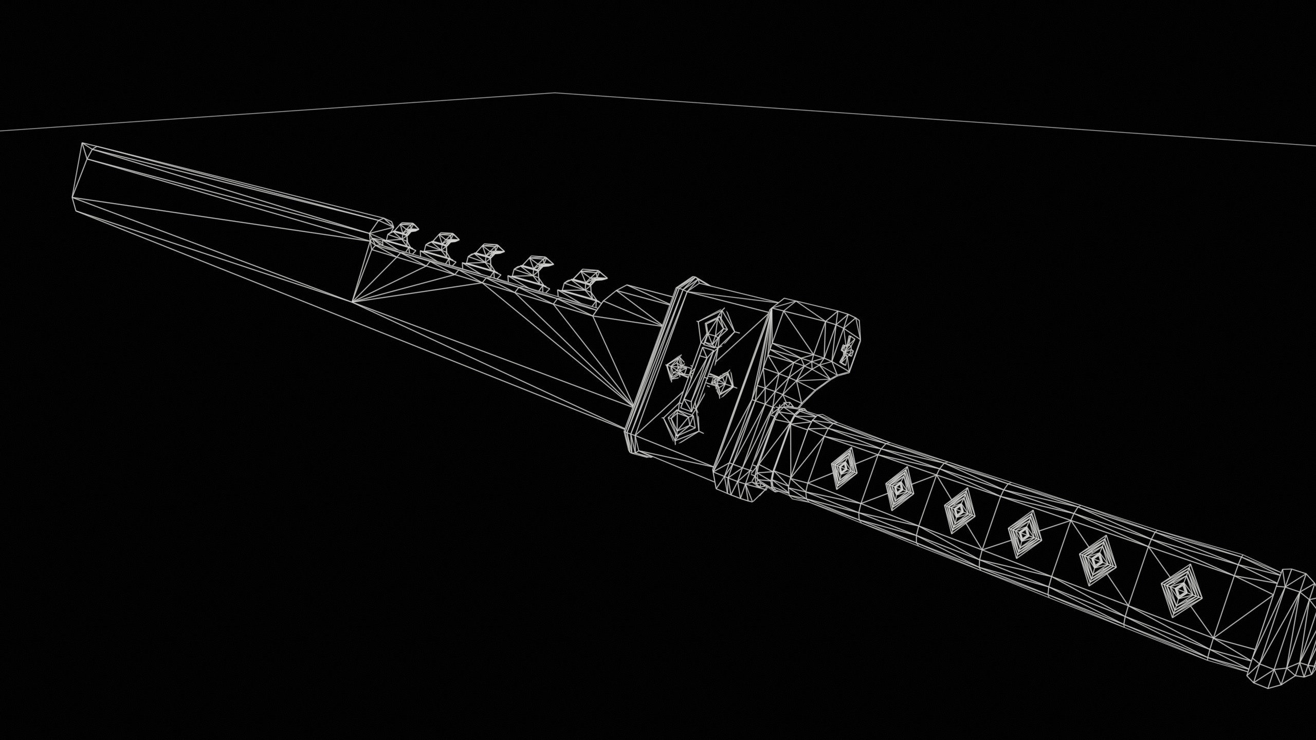 Game Ready necrotic sword Low-poly 3D model_18