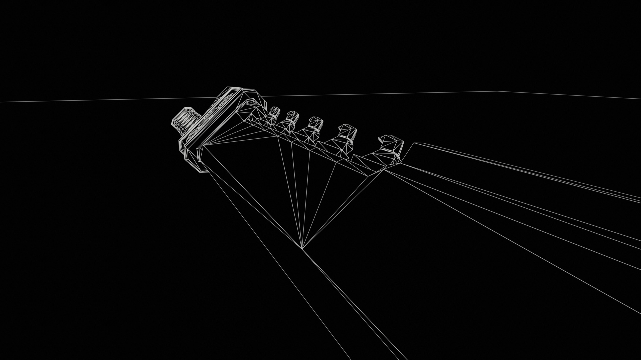 Game Ready necrotic sword Low-poly 3D model_16