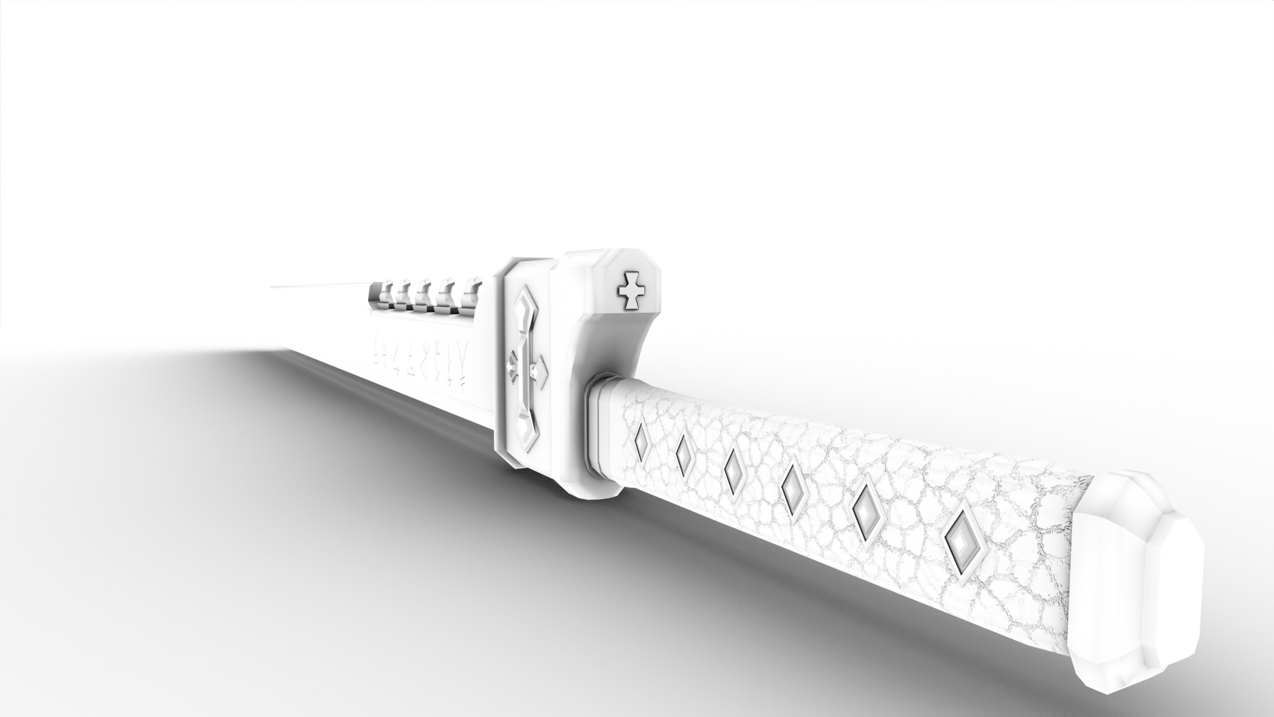 Game Ready necrotic sword Low-poly 3D model_23