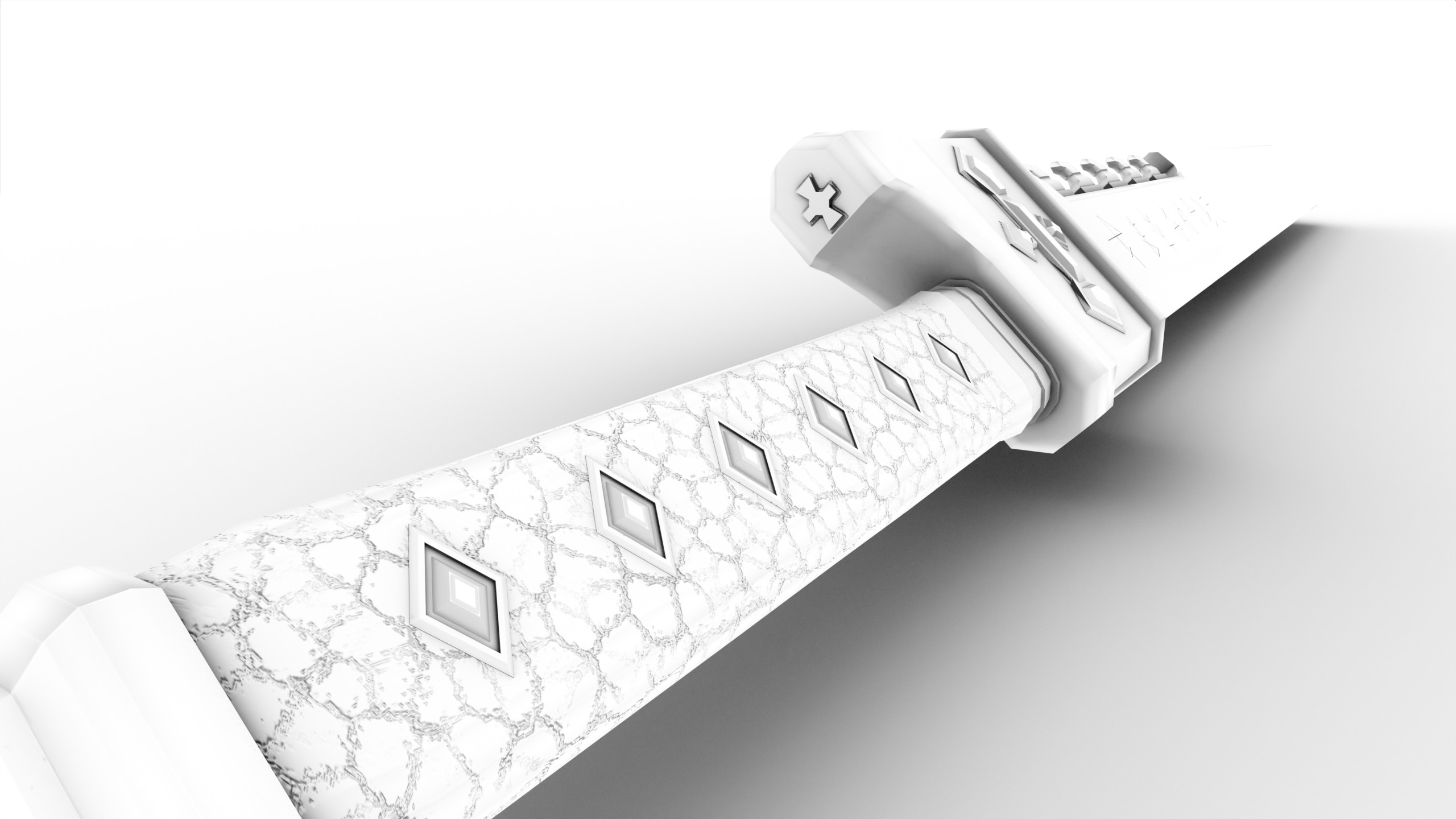 Game Ready necrotic sword Low-poly 3D model_26