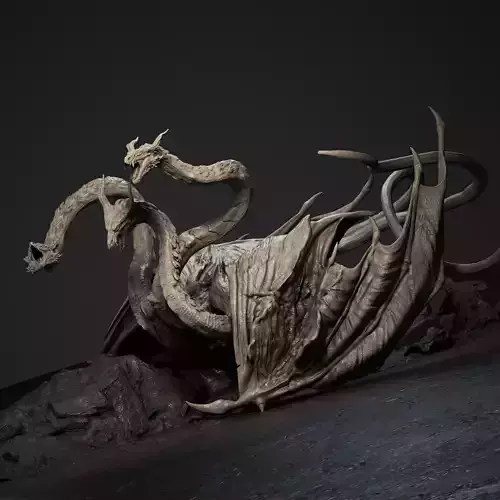 GORYNYCH - Three headed Hydra Zbrush project