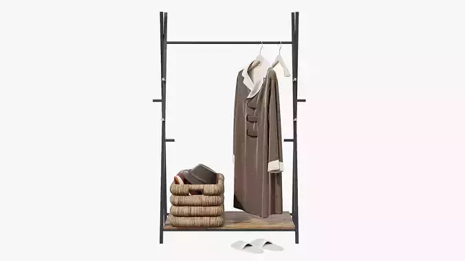 Floor Hanger Set with Coat
