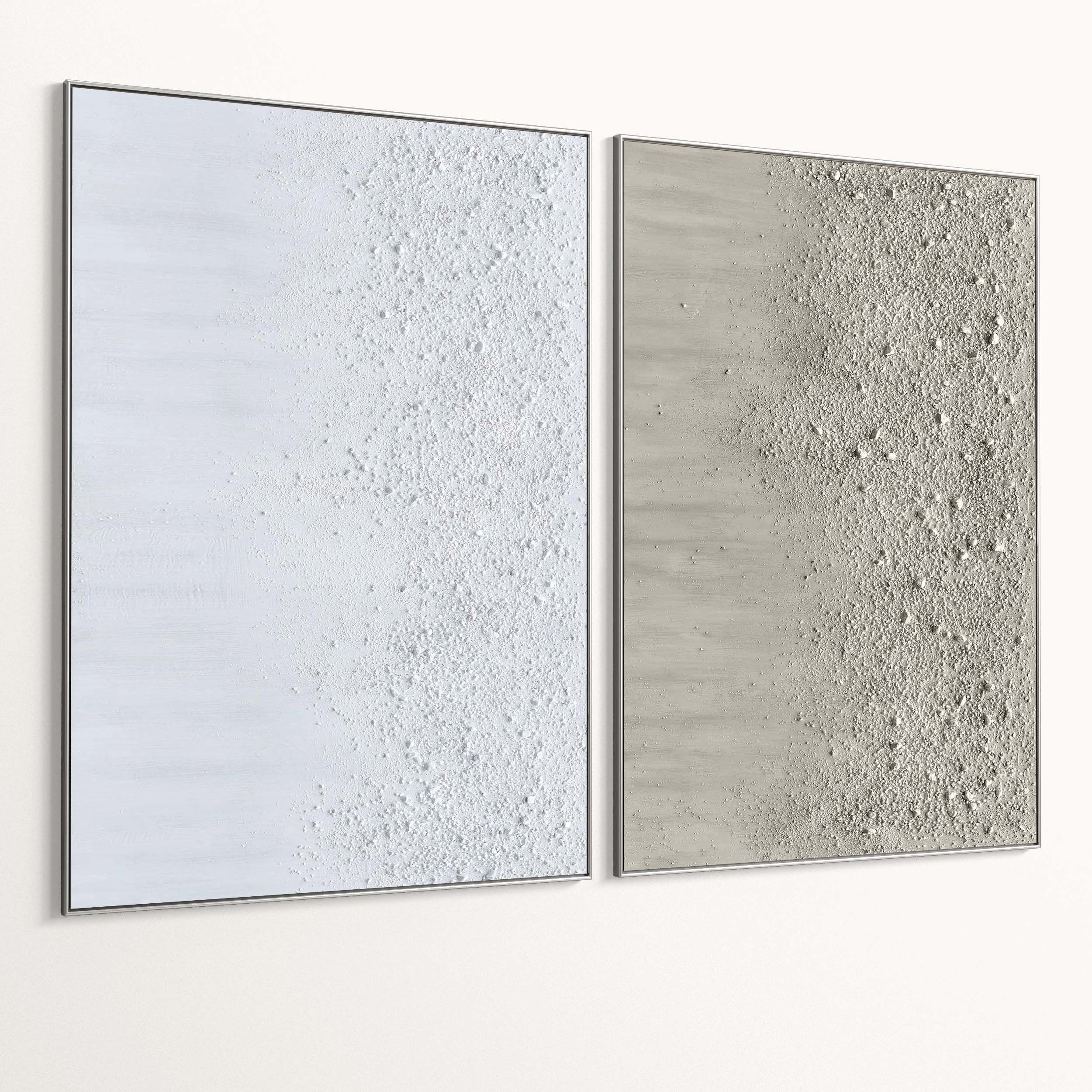 Plaster Two Photo Frame 525 Low-poly 3D model_5