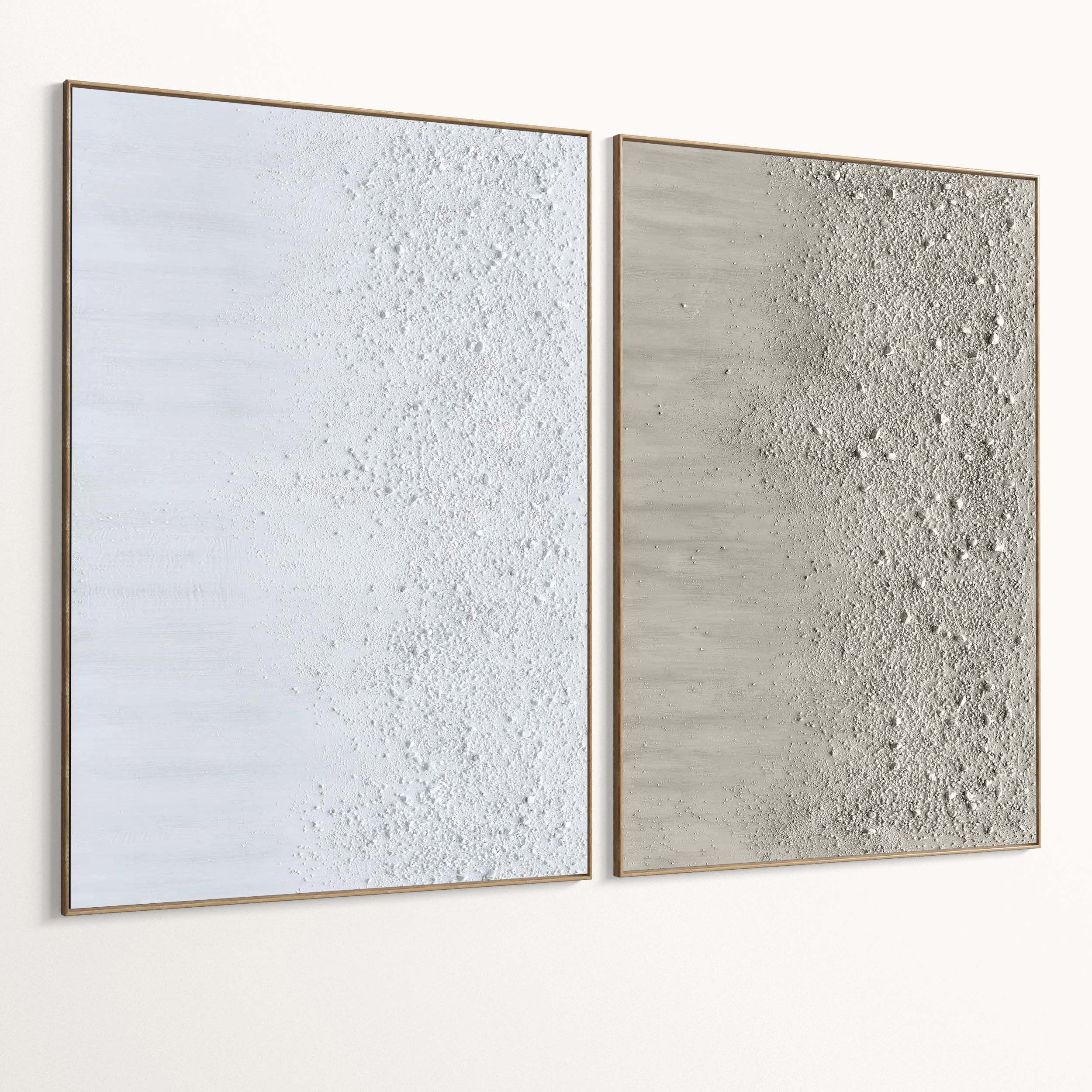 Plaster Two Photo Frame 525 Low-poly 3D model_1