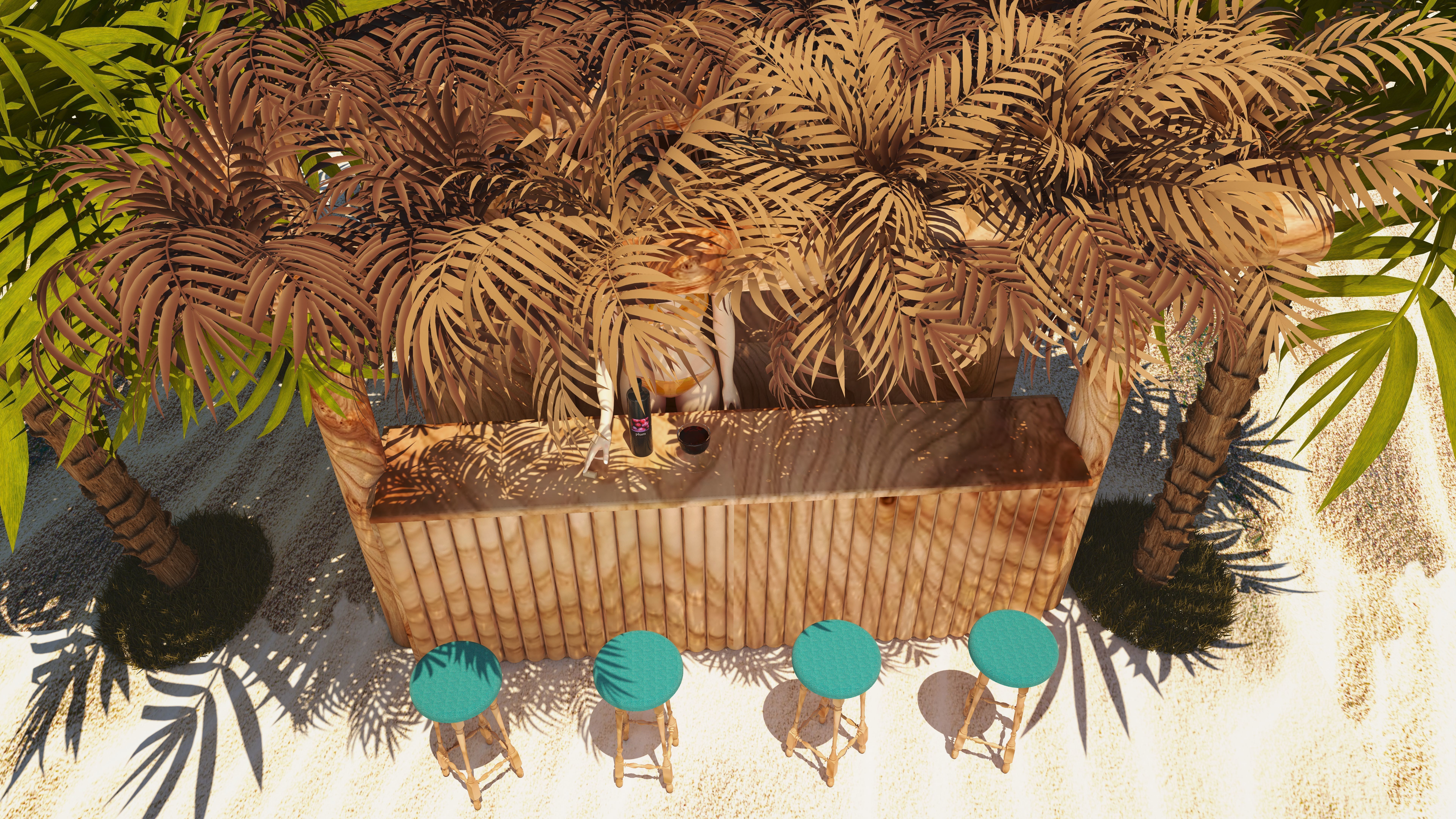 Beach Bar  3D model_8