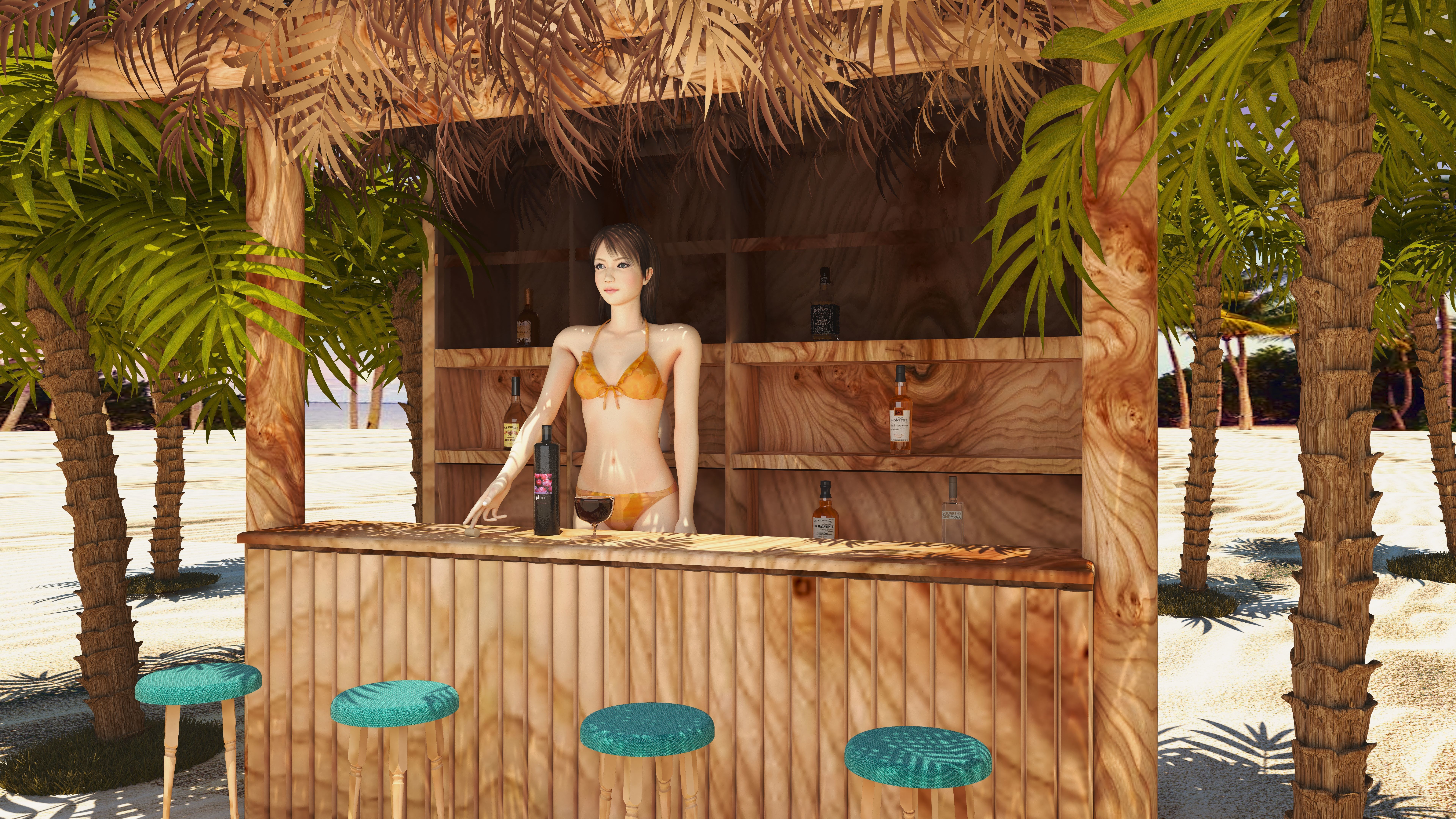 Beach Bar  3D model_13