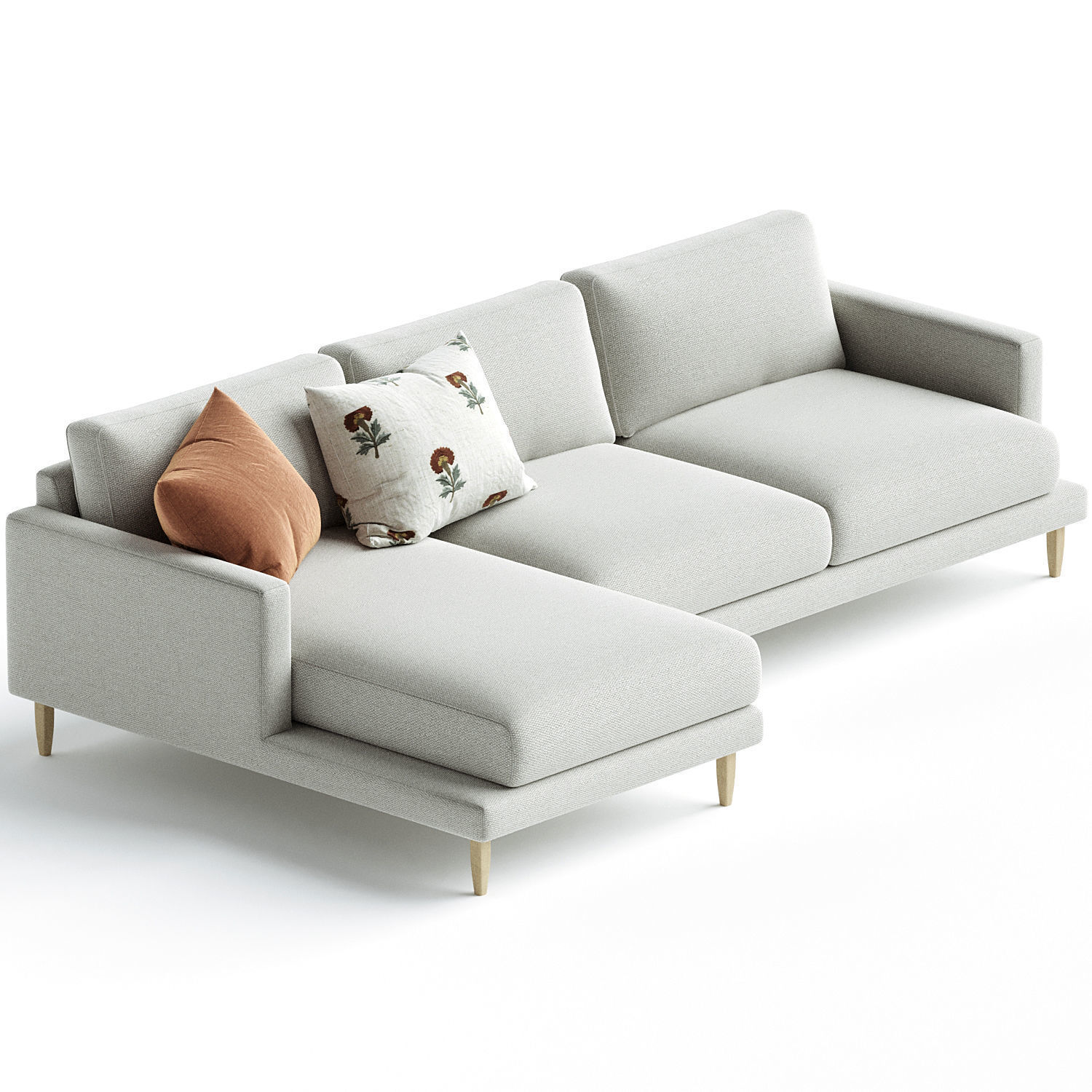 Veneda Chaise longue sofa Designed by Bolia Design Team 3D model_1