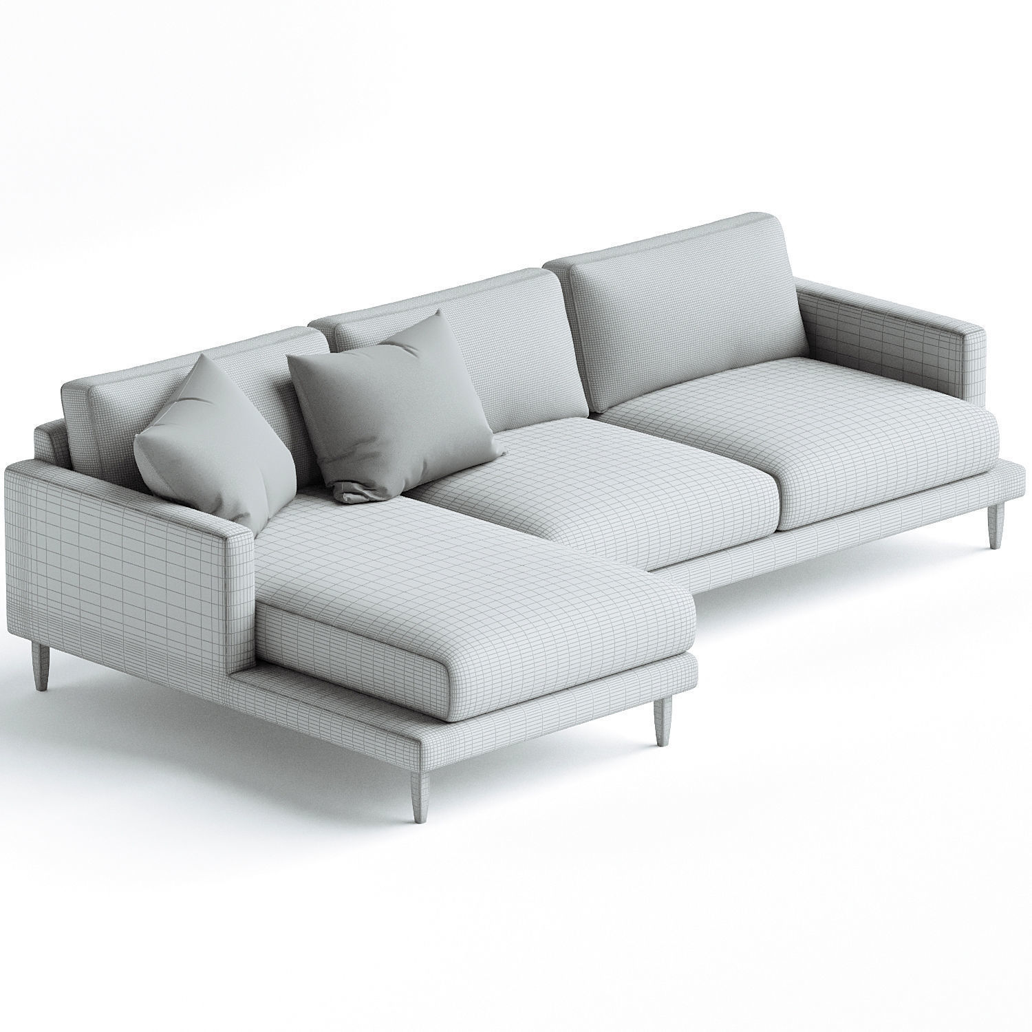 Veneda Chaise longue sofa Designed by Bolia Design Team 3D model_2
