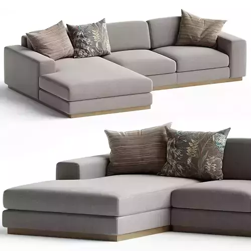 Sepia Chaise longue sofa