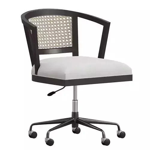Lisbon Cane Swivel Desk Chair