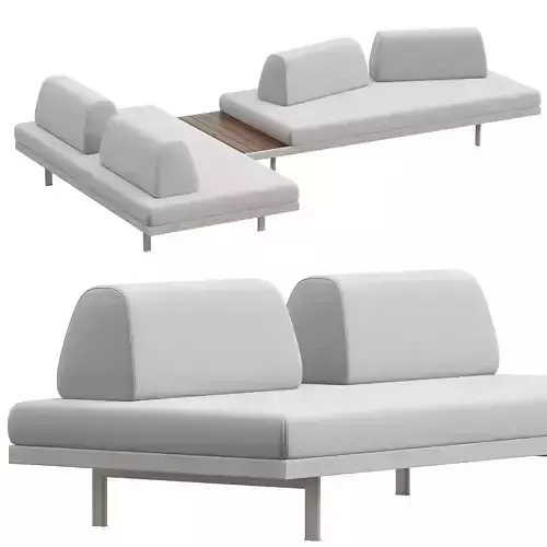 PLATEAU OUTDOOR SOFA PACKAGE A 3D model