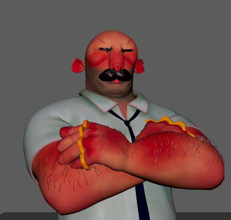 Big badass man - Mr Santos 3D model_5