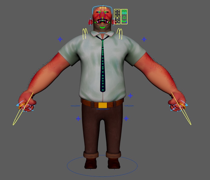 Big badass man - Mr Santos 3D model_4