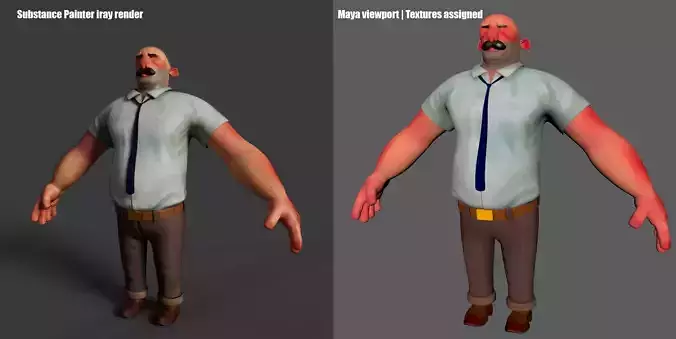 Big badass man - Mr Santos 3D model