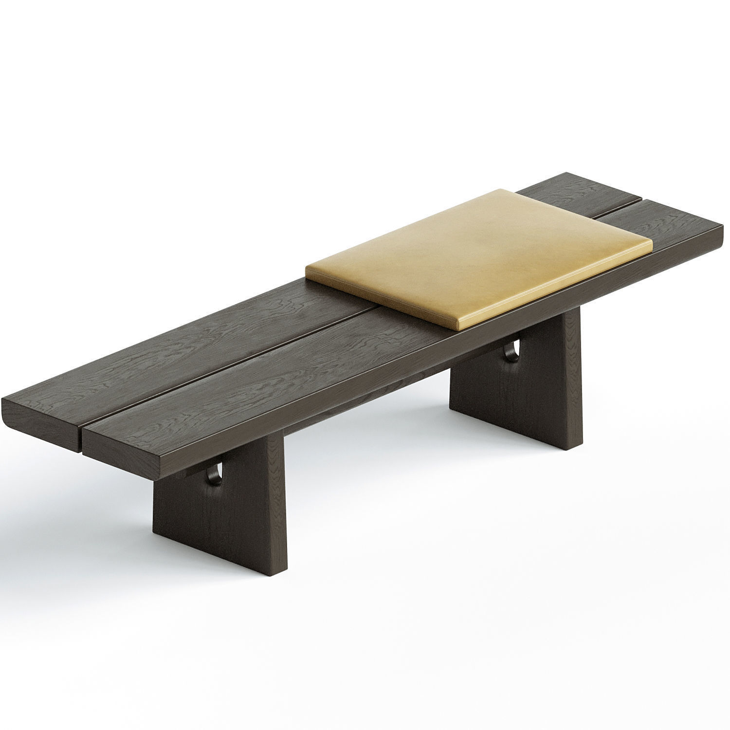 Poliform nara Bench JEAN MARIE MASSAUD 2022 3D model_2