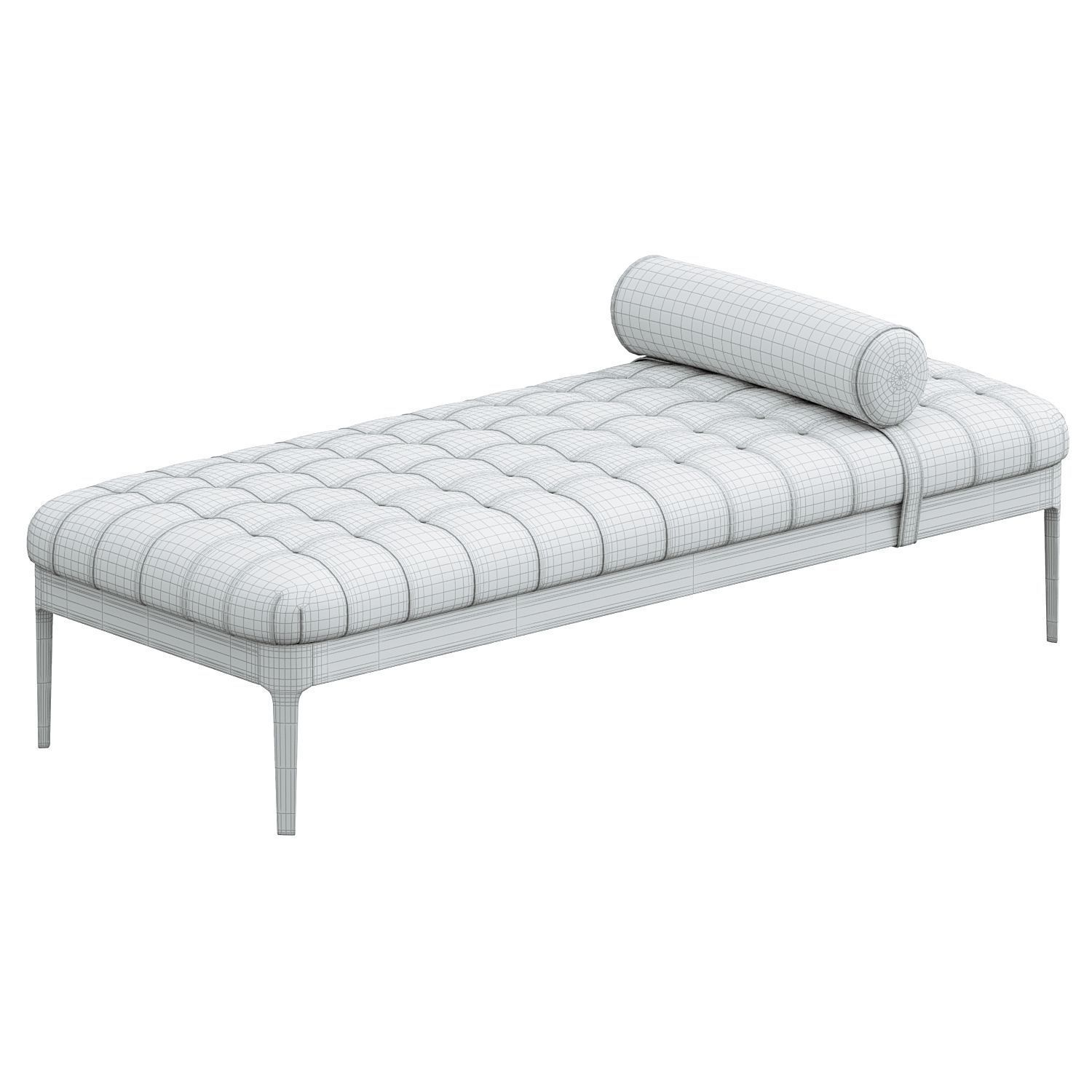 Anacapa Leather Bench 3D model_2