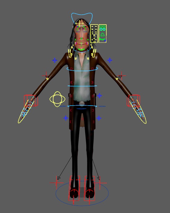 3D Bad guy character Rigged -El Mijo 3D model_4