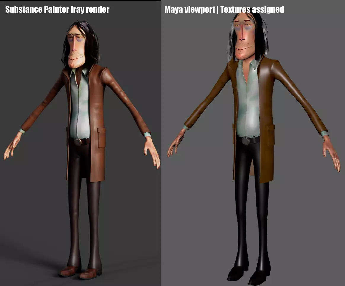 3D Bad guy character Rigged -El Mijo 3D model_0