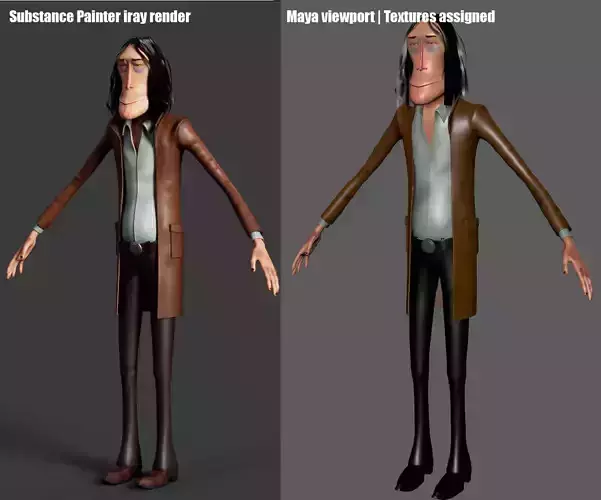 3D Bad guy character Rigged -El Mijo 3D model