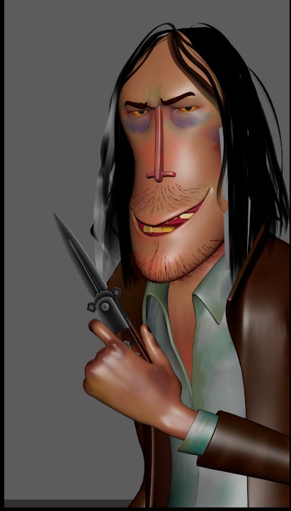 3D Bad guy character Rigged -El Mijo 3D model_7