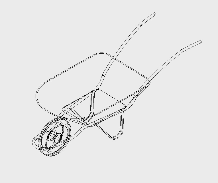 wheelbarrow 3D model_3