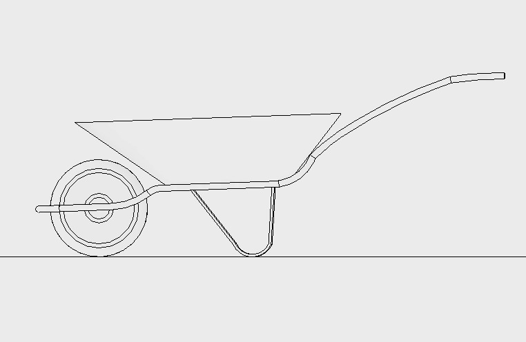 wheelbarrow 3D model_2