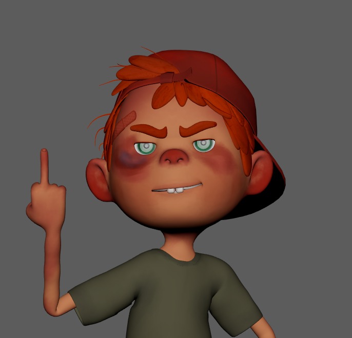 3D RIGGED KID CHARACTER - ARTEMIO 3D model_4