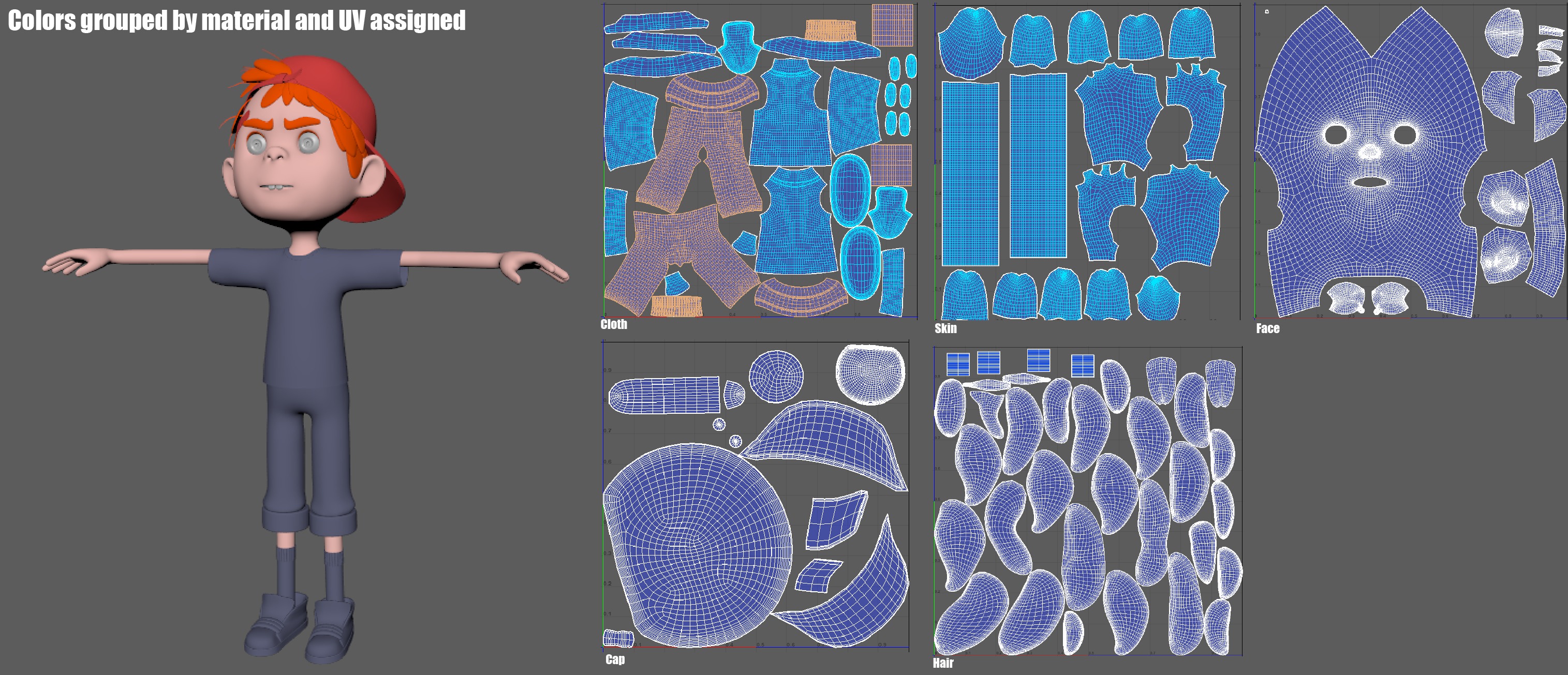 3D RIGGED KID CHARACTER - ARTEMIO 3D model_2