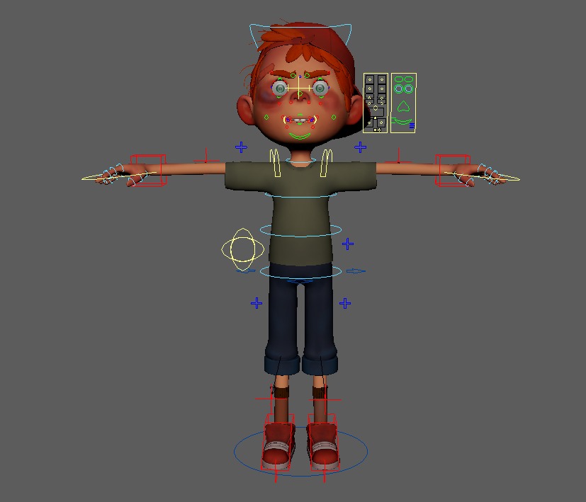 3D RIGGED KID CHARACTER - ARTEMIO 3D model_3