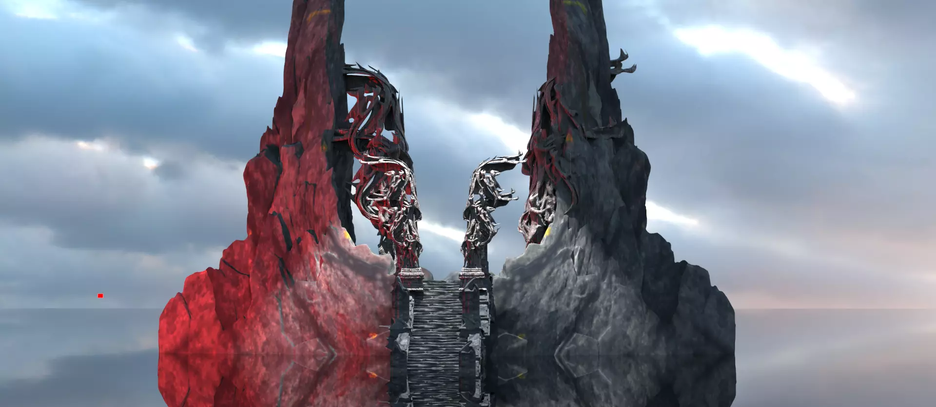 Dantes Inferno King Minos Gateway  3D model_0