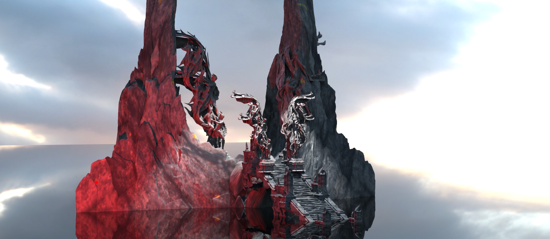 Dantes Inferno King Minos Gateway  3D model_2