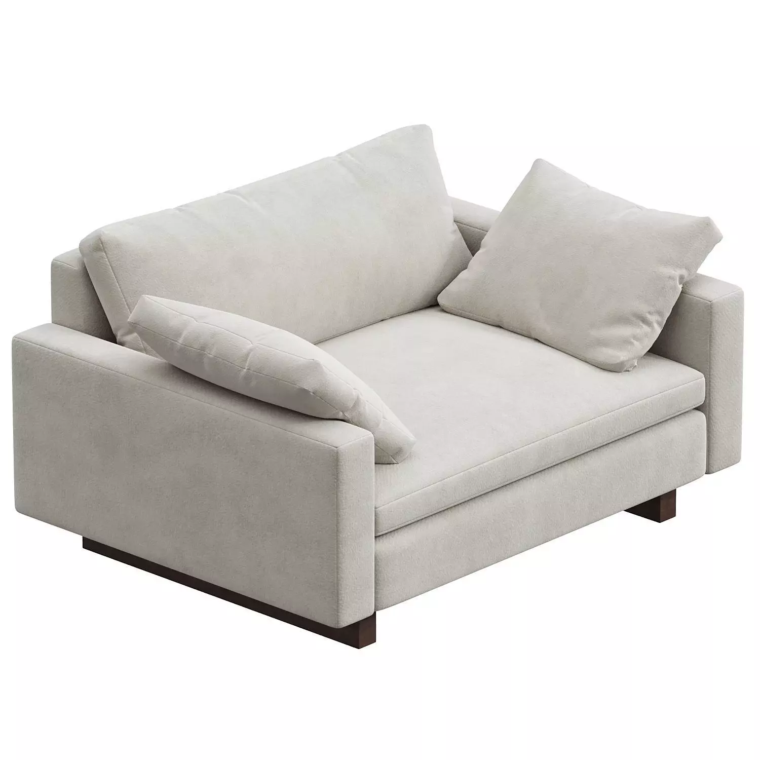 Harmony Chair and a Half WestElm 3D model_0