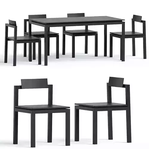 Humilis Chair and Modesto Table by FrancoGrea