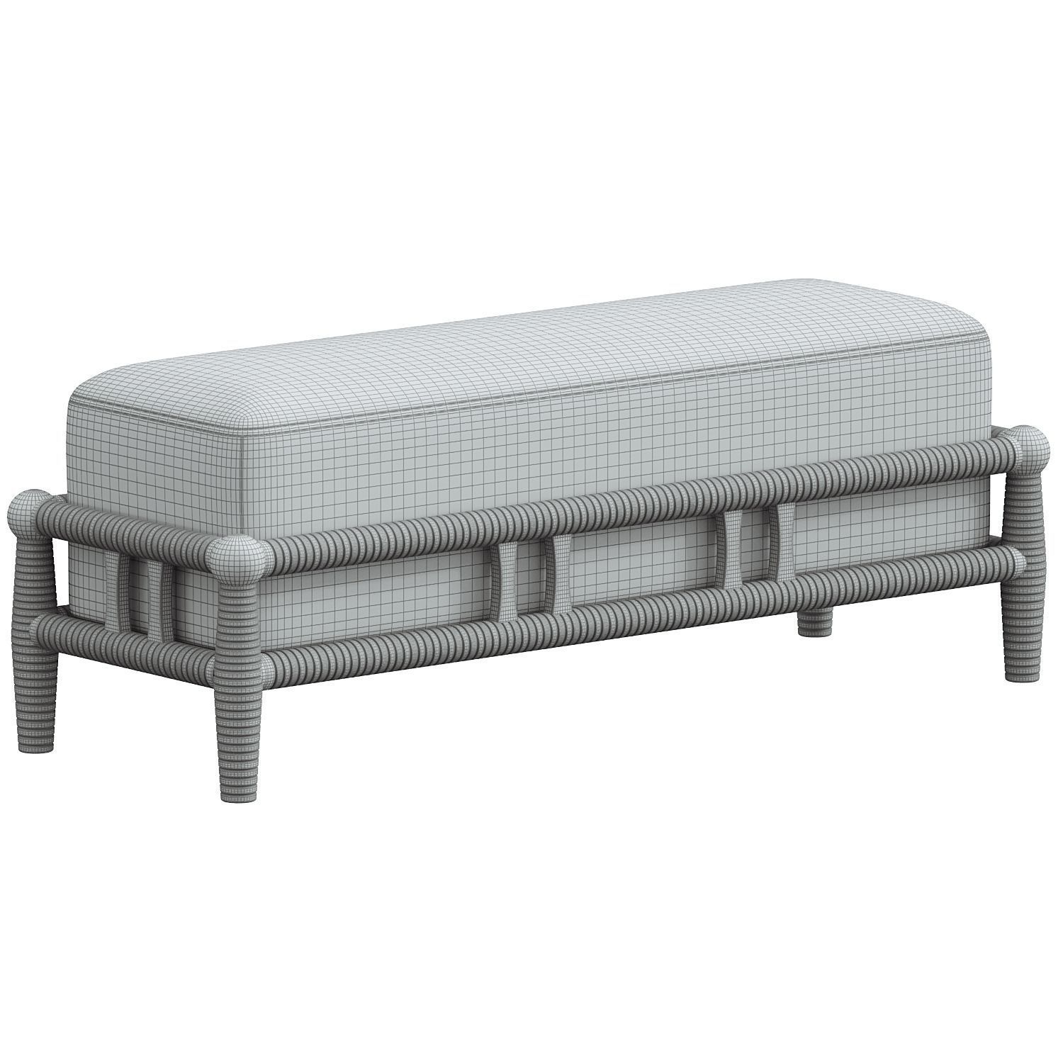 GIO Dining Bench Hand Sanded America 3D model_2