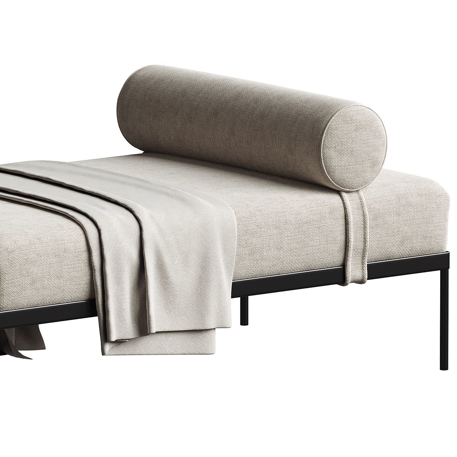 Vesta Alta Iron Frame Bench 3D model_1