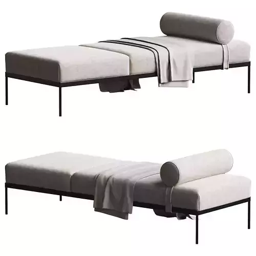 Vesta Alta Iron Frame Bench 3D model