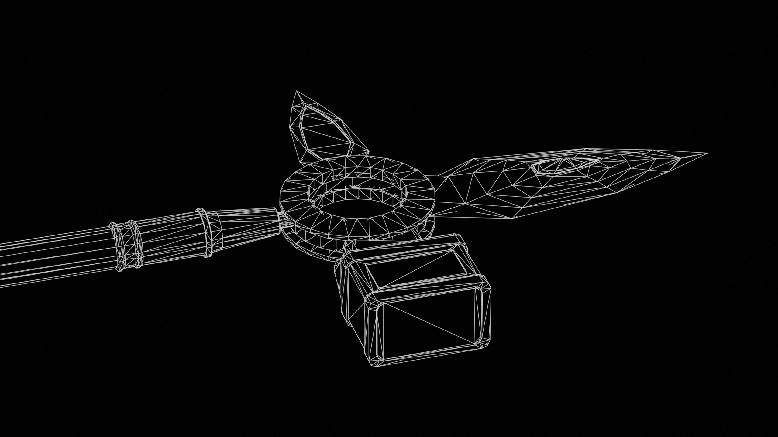 Game Ready necrotic spear Low-poly 3D model_24