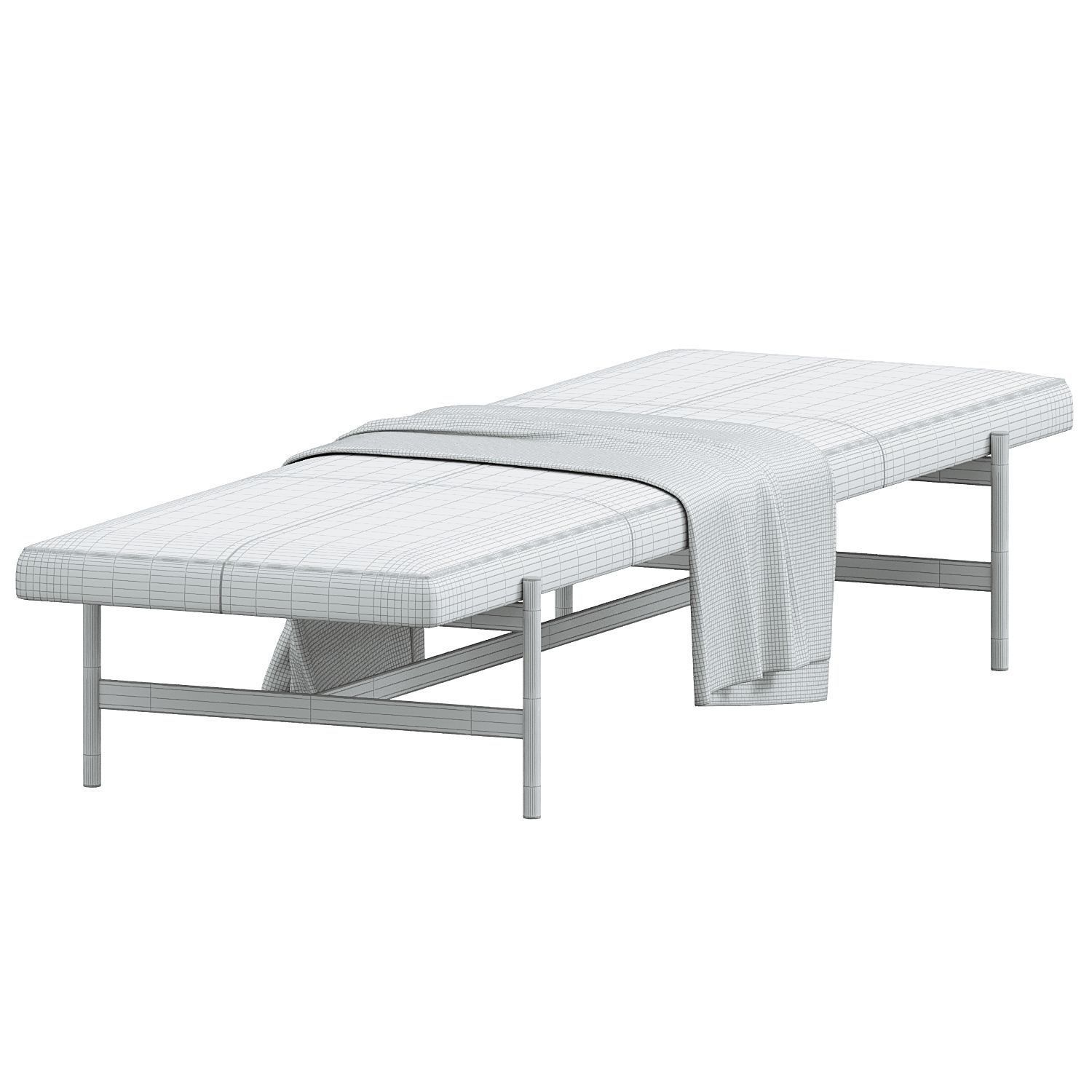 Blu Dot Daybench Jumbo 3D model_2