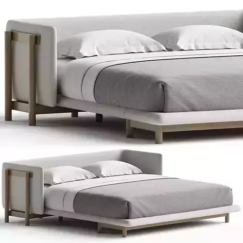 Frame Bed with Arms by De La Espada