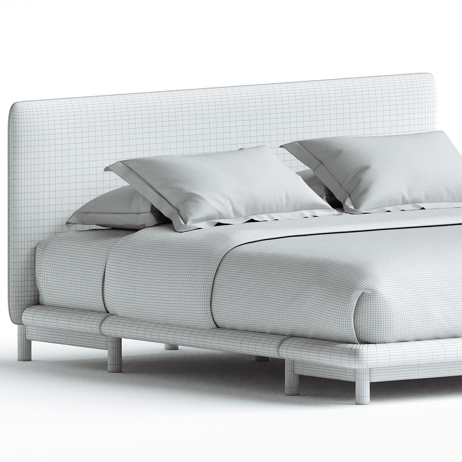 FRAME BED De La Espada Design Neri Hu 3D model_2
