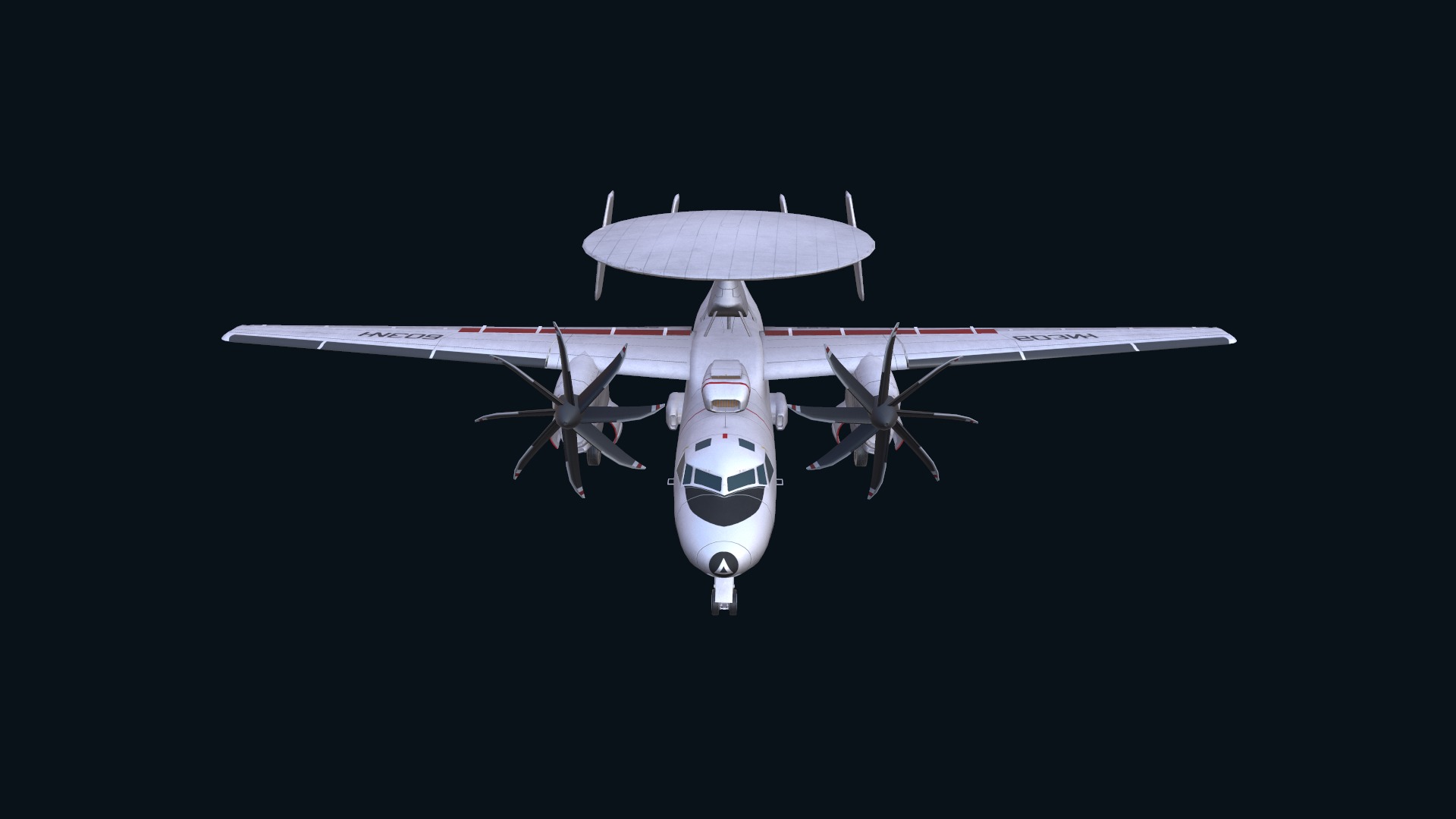 Asset - Army - E2 Hawkeye 3D MODEL  Low-poly 3D model_7