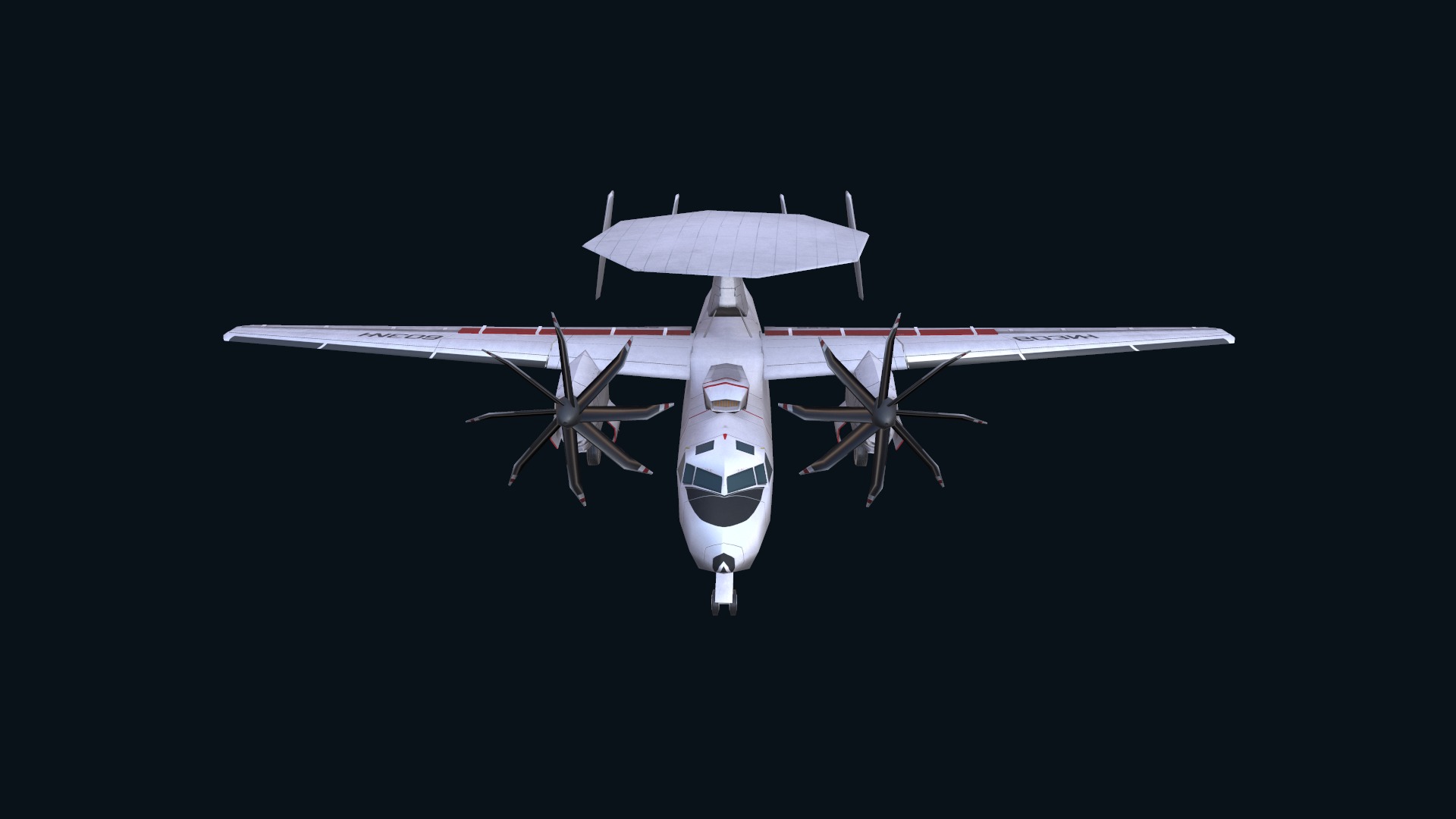 Asset - Army - E2 Hawkeye 3D MODEL  Low-poly 3D model_19