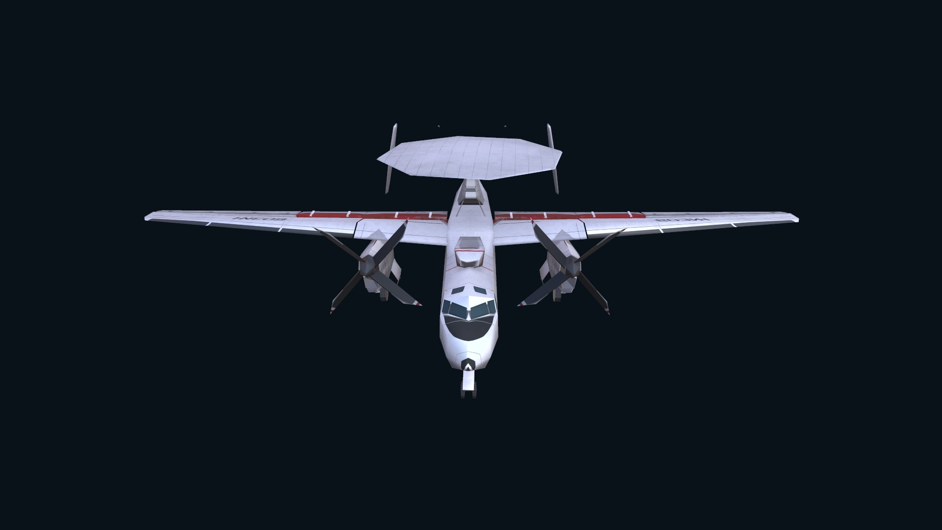 Asset - Army - E2 Hawkeye 3D MODEL  Low-poly 3D model_23