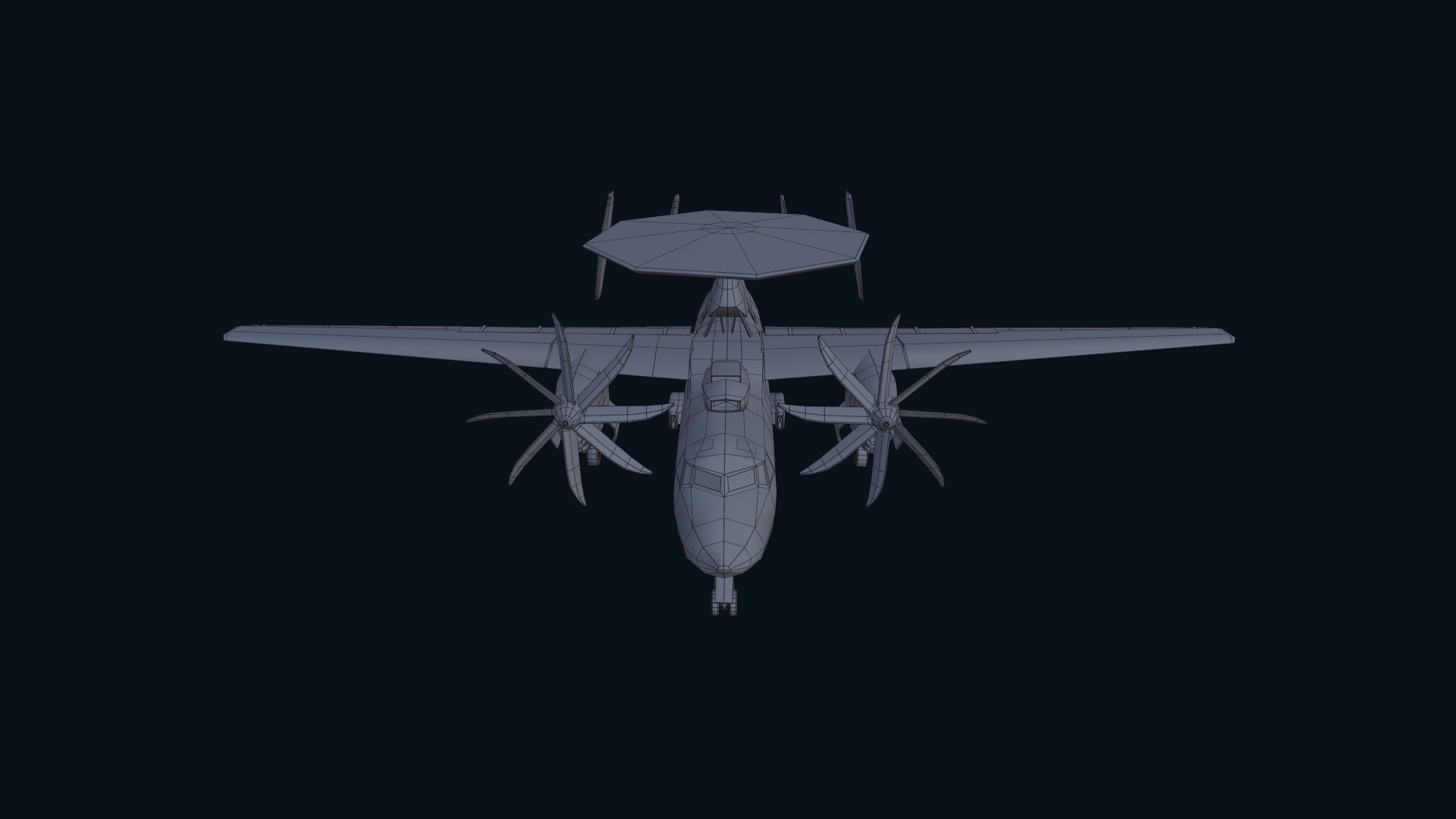 Asset - Army - E2 Hawkeye 3D MODEL  Low-poly 3D model_31