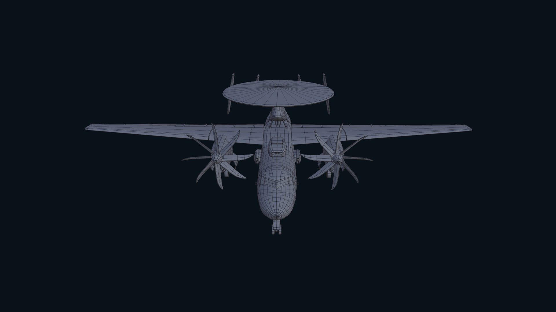 Asset - Army - E2 Hawkeye 3D MODEL  Low-poly 3D model_27
