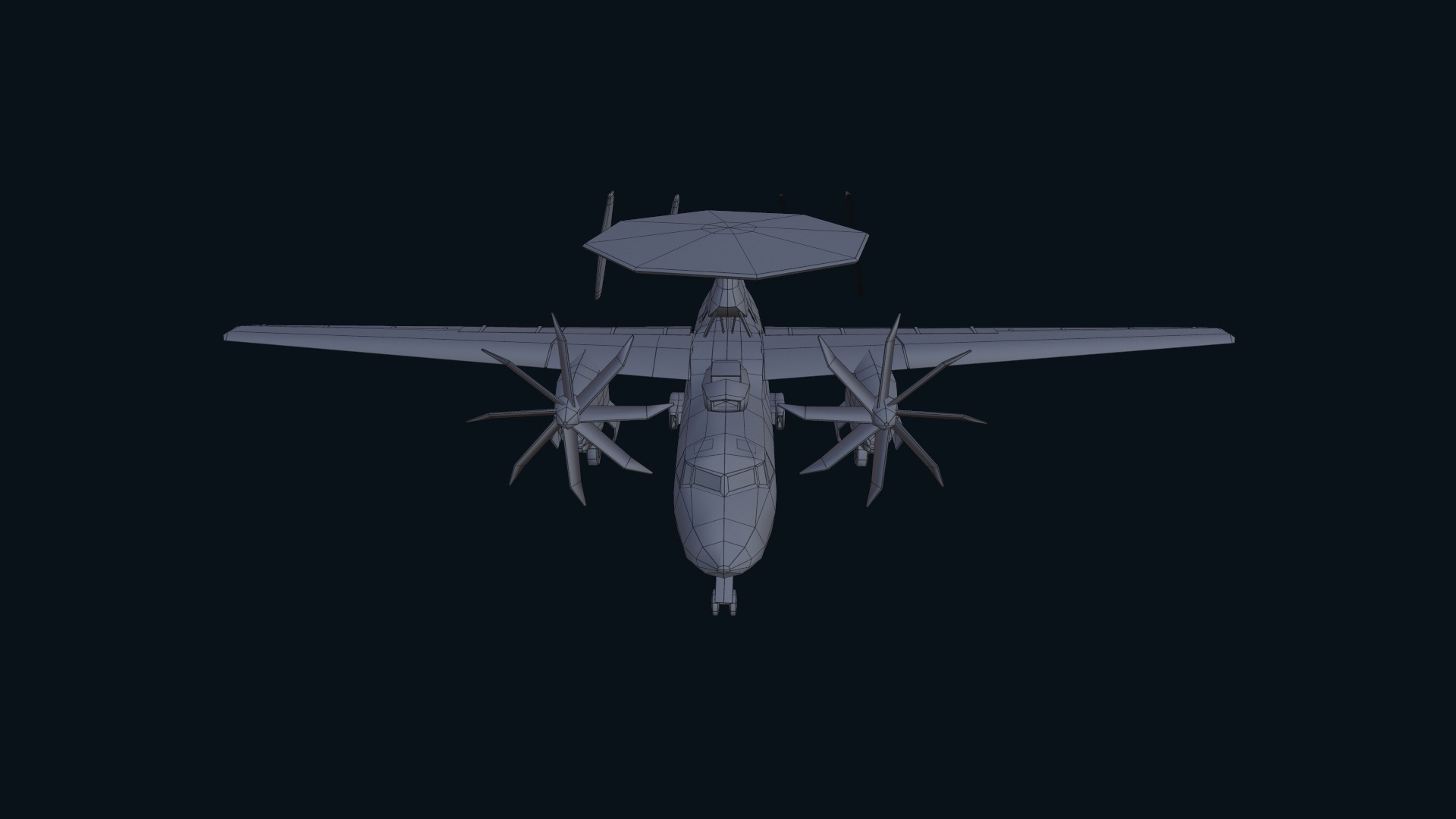 Asset - Army - E2 Hawkeye 3D MODEL  Low-poly 3D model_35